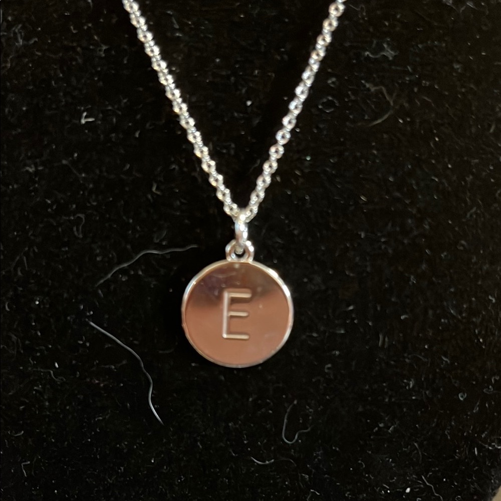 Katie spade Silver Initial Pendant Necklace